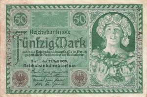 50 Mark 1920 Ro.66 U/A